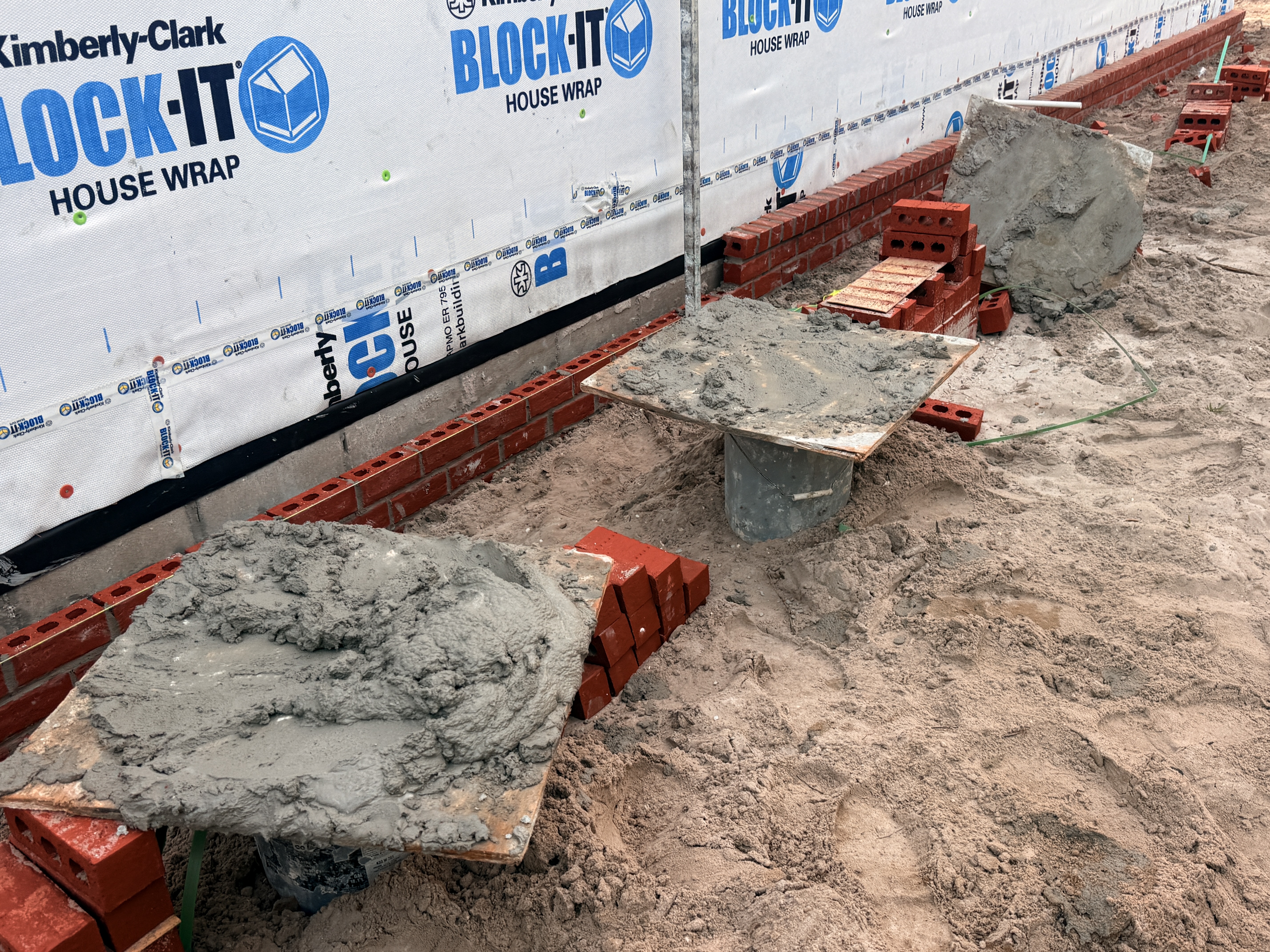 Brick Installed Lot 167 Ono North Loop West Construction Ono Island